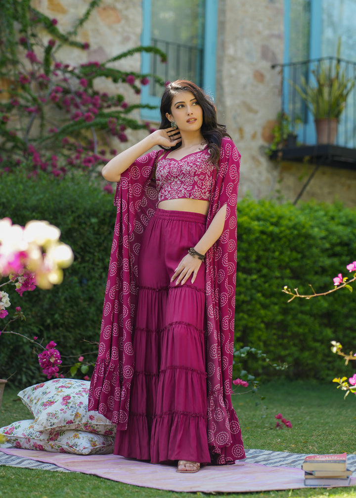 Buy Cotton Sharara Suit Sets For Women | Sharara Kurta Set EverBloom Buy Cotton Sharara Suit Sets For Women | Sharara Kurta Set EverBloom