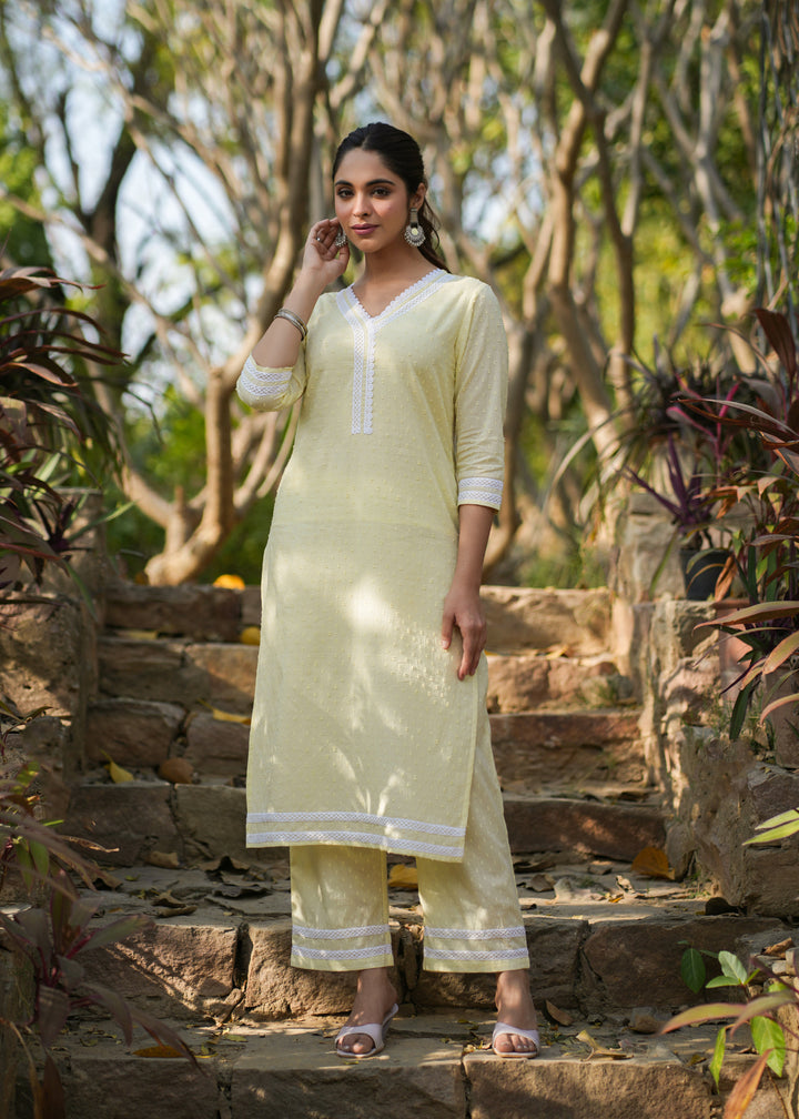 Nyla Cotton Lacework Coord Set